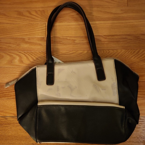 Nine West Beige and Black Shoulder Bag Purse - Picture 2 of 5